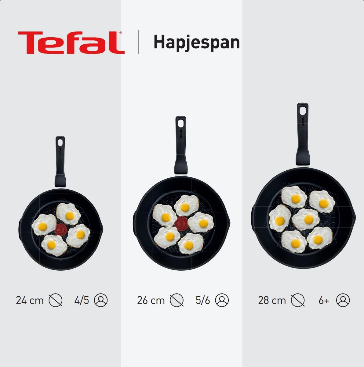 Tefal Black Stone Hapjespan - Ø 24 Cm 5 Tefal Black Stone Hapjespan - Ø 24 Cm - Afbeelding 3