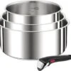 Tefal Ingenio Preference - Pannenset - Steelpannen Ø16cm + Ø18cm + Ø20cm + Handgreep -Tefal 1200x1105