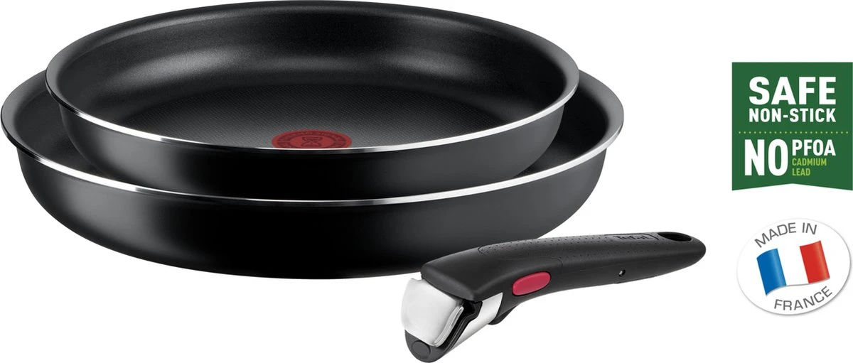 Tefal Ingenio Easy Cook & Clean - Pannenset - 3-delig - Niet Geschikt Voor Inductie 4 Tefal Ingenio Easy Cook & Clean - Pannenset - 3-delig - Niet Geschikt Voor Inductie - Afbeelding 2