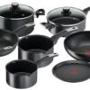 TEFAL YY4390FA Pannenset 10-delig ONBEPERKT - Antiaanbaklaag - Alle Kookplaten Inclusief Inductie - Krasbestendig - Thermo-Signal -Tefal 1200x604