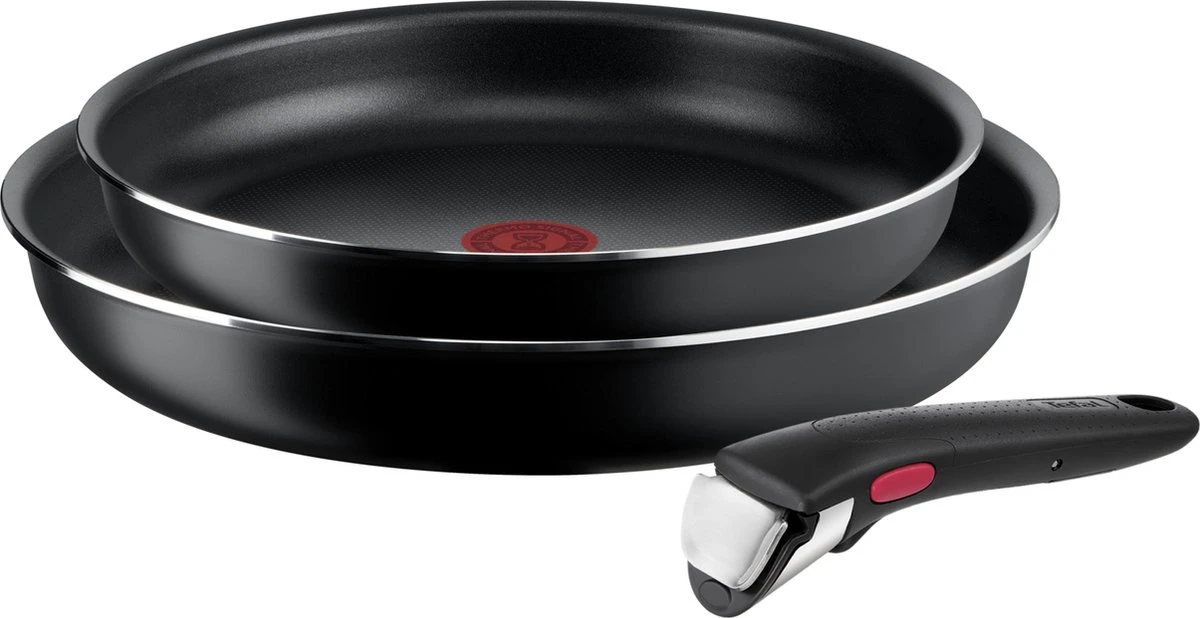 Tefal Ingenio Easy Cook & Clean - Pannenset - 3-delig - Niet Geschikt Voor Inductie 3 Tefal Ingenio Easy Cook & Clean - Pannenset - 3-delig - Niet Geschikt Voor Inductie