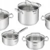 Tefal Duetto+ Pannenset -10 Delig- 5 Pannen - Kookpannenset - Zilver - Afdruipdeksels -Tefal 1200x675 4