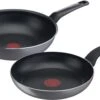 Tefal Easy Plus Pannenset - Koekenpan Ø 24 Cm + Wokpan Ø 28 Cm - Niet Geschikt Voor Inductie -Tefal 1200x735