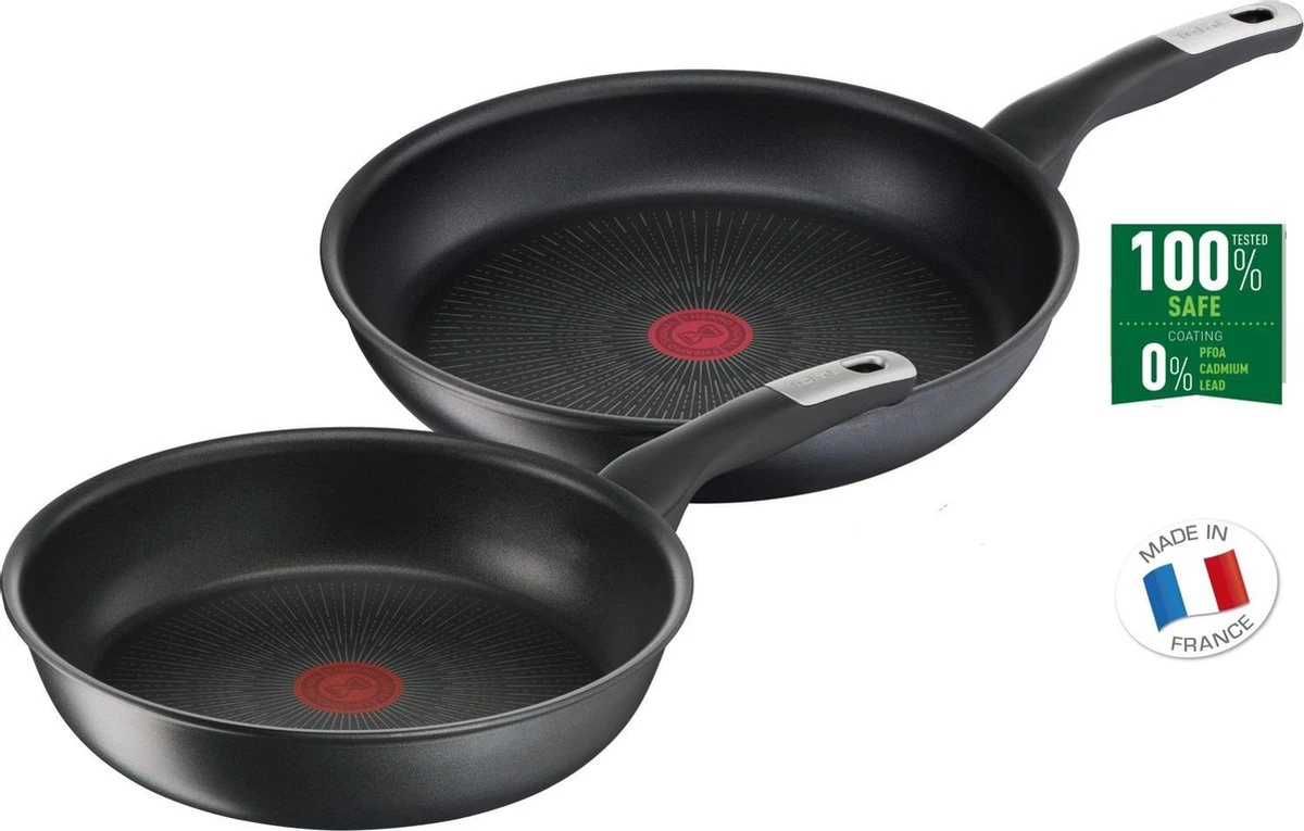Tefal Unlimited Pannenset - Ø 22 + Ø 28 Cm 4 Tefal Unlimited Pannenset - Ø 22 + Ø 28 Cm - Afbeelding 2