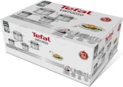 Tefal Virtuoso Pannenset 5 Delig - Hoge Kookpan Ø 22 Cm + Steelpan Ø 16 Cm + Kookpannen Ø 18/20/24 Cm -Tefal 1200x857 1