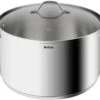 TEFAL B8646404 26 Cm Roestvrijstalen Pan, Alle Branders Inclusief Inductie, 6,5 L, Stevige Handgrepen, Glazen Deksel, Intuition XL -Tefal 1200x908