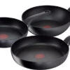 Tefal Hard Titanium Pro Koekenpannenset 24 + 28 Cm + Wokpan 28 Cm