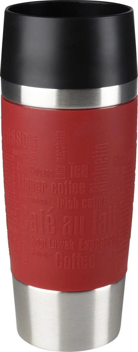 Tefal Travel Mug Thermobeker - 360 Ml - RVS/Rood 3 Tefal Travel Mug Thermobeker - 360 Ml - RVS/Rood