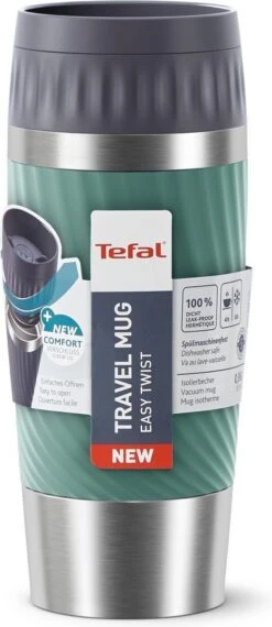 Tefal Travel Mug Easy Twist Thermobeker - Groen - 0,36 Liter -Tefal 520x1200