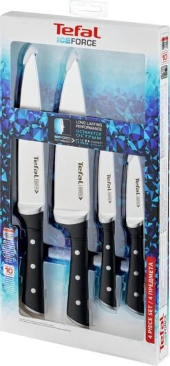Tefal Ice Force Messenset - 4-delig - Schilmes, Koksmes, Keukenmes En Vleesmes -Tefal 558x1200