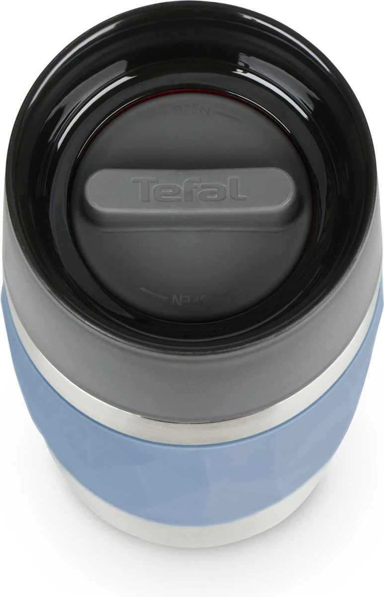 Tefal Compact Travel Mug Compact Thermosfles - 0,3 L - Blauw 8 Tefal Compact Travel Mug Compact Thermosfles - 0,3 L - Blauw - Afbeelding 6