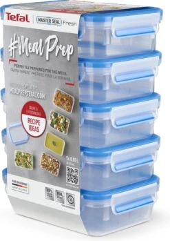 Tefal MasterSeal Fresh Mealprep Set - 5 X 800ml - Blauw -Tefal 849x1200