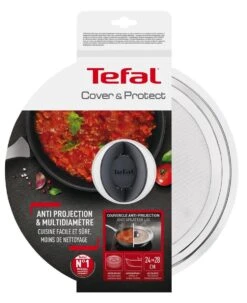 Tefal Ingenio Anti-spat Deksel - 24-30 Cm - RVS -Tefal 979x1200